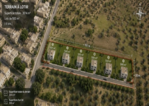 terrain constructible à vendre